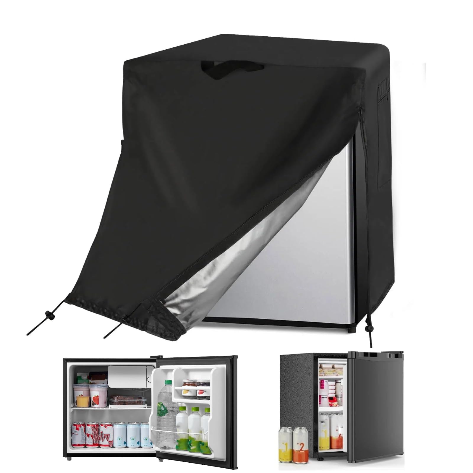 Mini Refrigerator Cover for Most 1-2 Cu Ft Compact Fridge/ Beverage Freezer