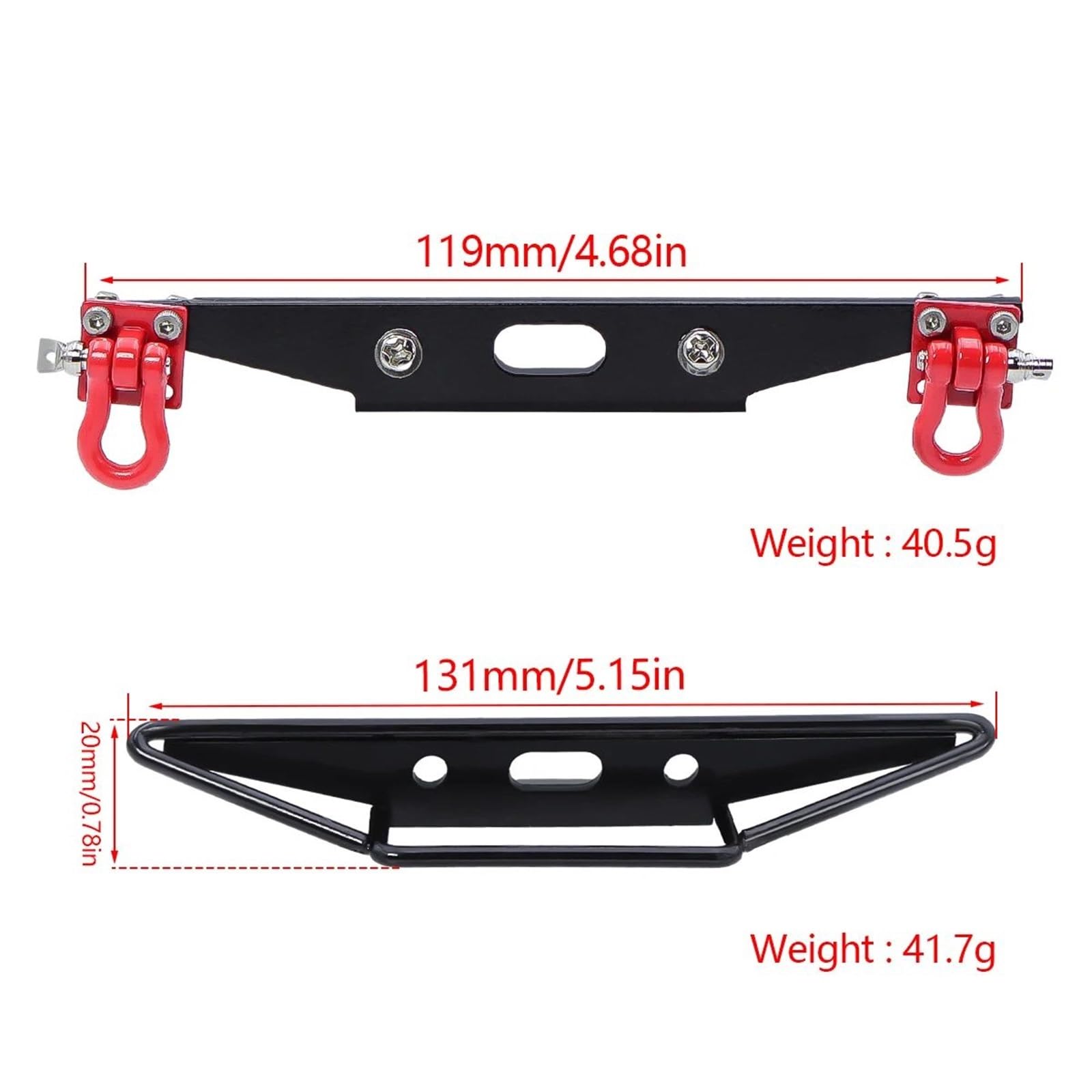 Per MN D90 D91 D99S MN90 Per MN99S 1/12 Paraurti Posteriore In Metallo Con Gancio Traino RC Auto Aggiornamento Pezzi Ricambio Accessori Componenti Crawler