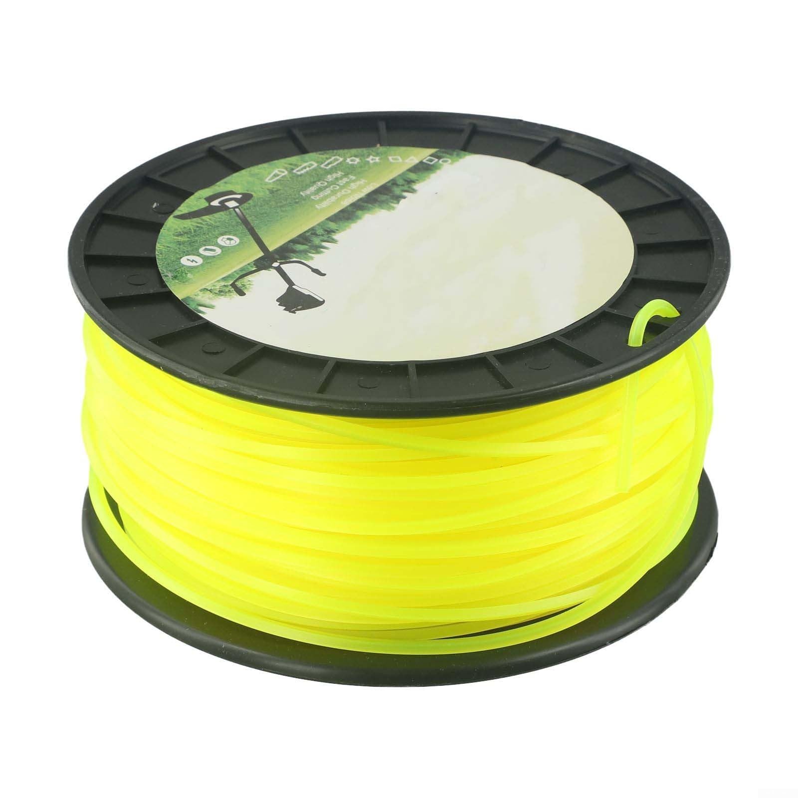 Fil de débroussailleuse de 3 mm, longueur de 100 m, compatible avec débroussailleuse, construction en nylon robuste