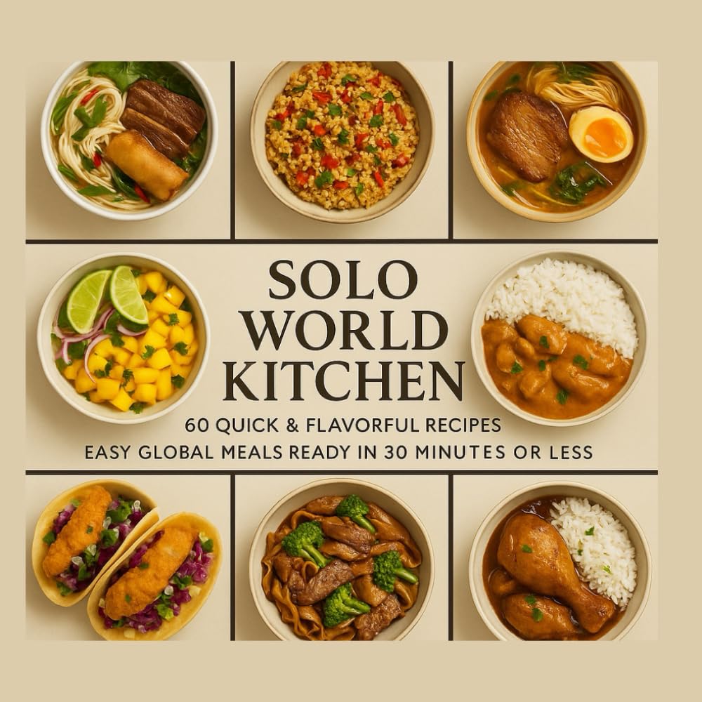 Solo World Kitchen: 60 Quick & Flavorful Recipes: Easy Global Meals Ready in 30 Minutes or Less