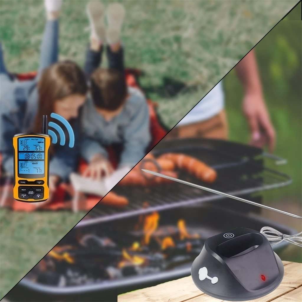 Termómetro de Cocina Digital for Barbacoa, Horno, Carne, Alimentos, Parrilla, sonda, Temporizador, Alarma de Temperatura, Seguro de Usar.