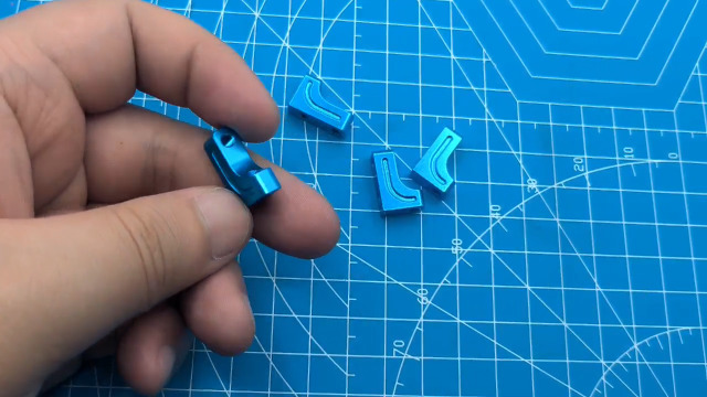 Servo Soggiorno In Alluminio Blu Per Tamiya TT02, TT02FT, TT02D, FF03 - RcAidong