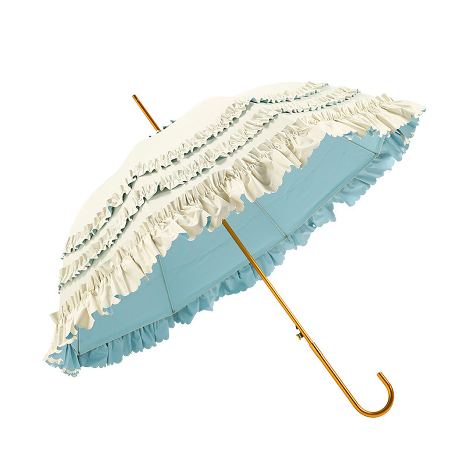 Hinayosan Women's By Lace Parasolumbrella Vintage Wedding Bridal Dome Parasol Princess Lace Umbrella For Cosplay Photography
