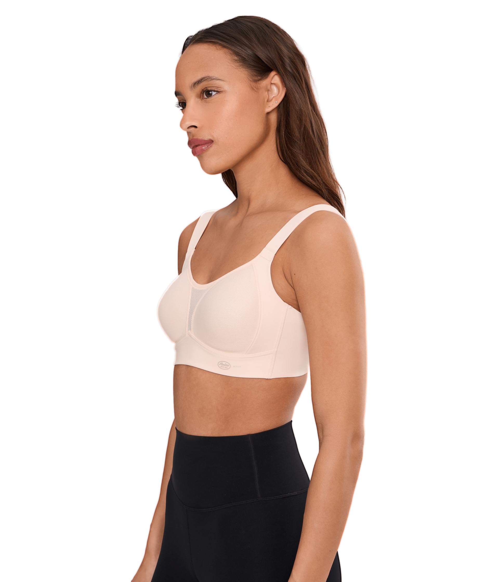 Anita Active 5530 Smart Control Damen Sport BH ohne Bügel – starker Halt, Nahtlose Cups, Komfortträger, weniger Bewegung, Schweißmanagement – für große Brüste – Cup A–G, EU 70–100