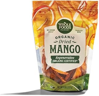 Whole Foods Market, Organic Regenerative Dried Mango, 8 Ounce