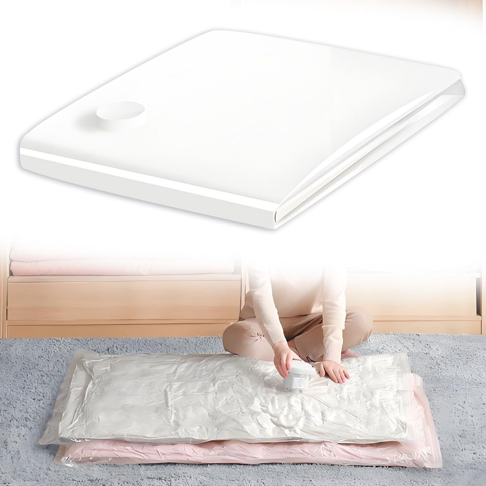 Hiuyavy Transparent Large Vacuum Storage Bags, Reusable Space Saver Bags, Mattress Vacuum Storage Bag Waterproof Sealable Vacuum Seal Mattress Bag For Mattresses Quilt Moving Shipping(130X240cm)
