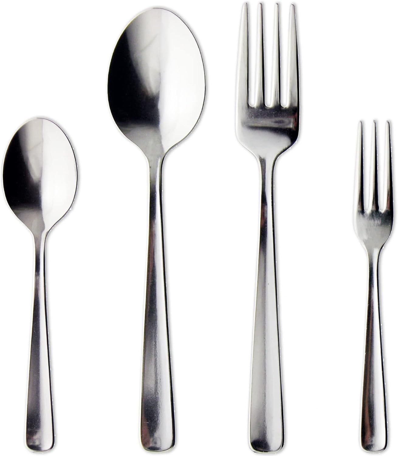 Nagao Hakaku Dinner Cutlery Set, 4 Pieces, Stainless Steel, Dishwasher