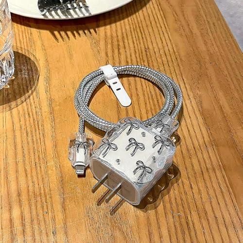 Protector de cable con lazo 3D galvanizado de lujo para cargador de iPad 6