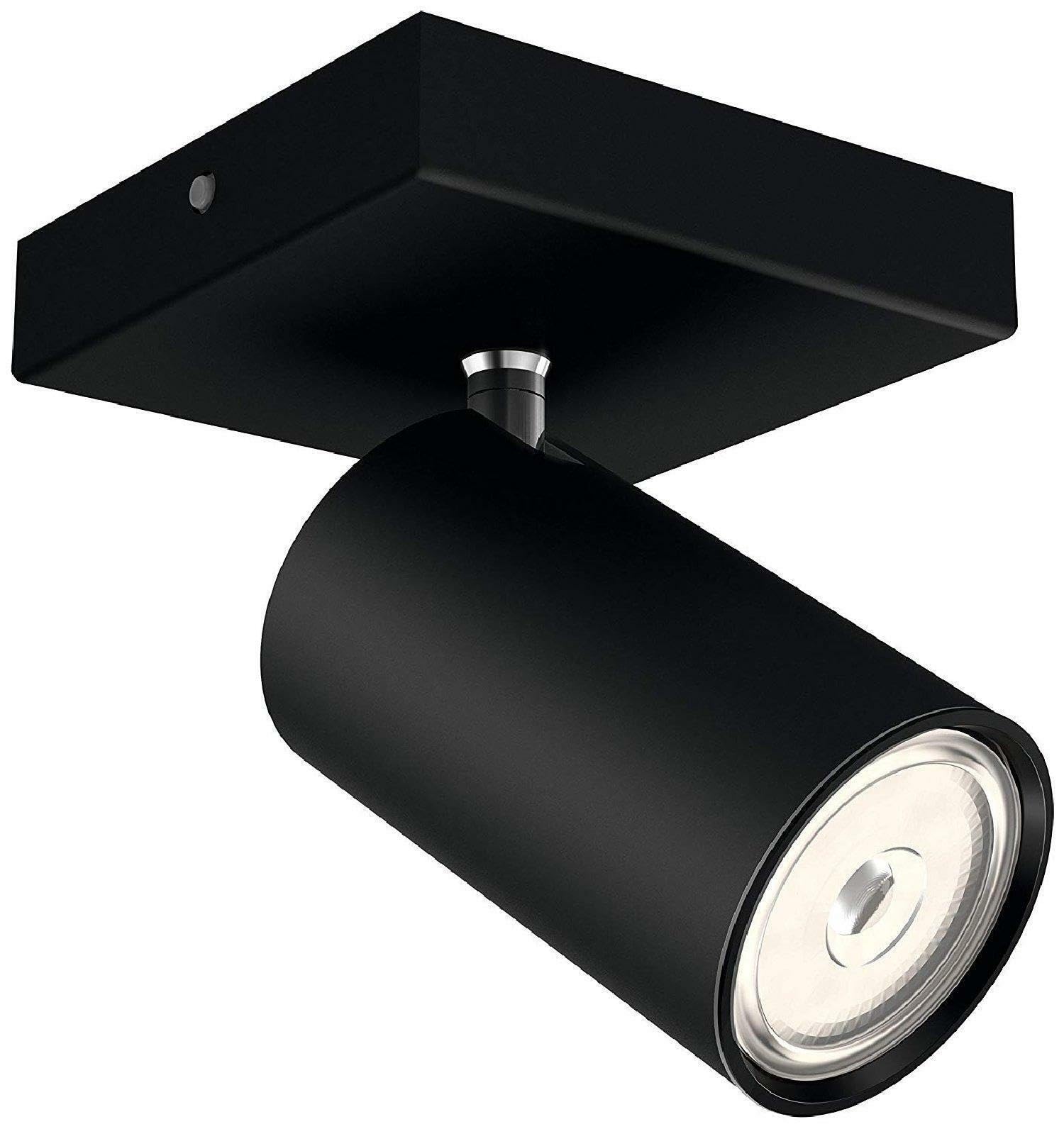 PHILIPS KOSIPO FARETTO SINGOLO NERO IN METALLO ORIENTABILE SPOT 5059130PN