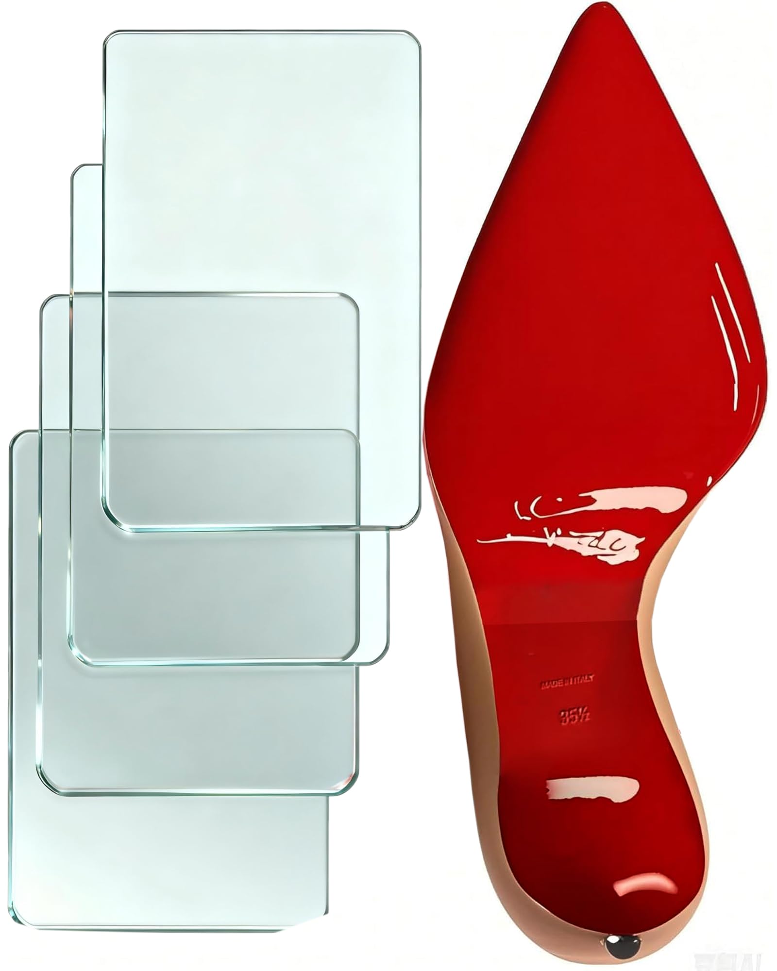 Red Bottom Sole Protectors Compatible with Christian Louboutin