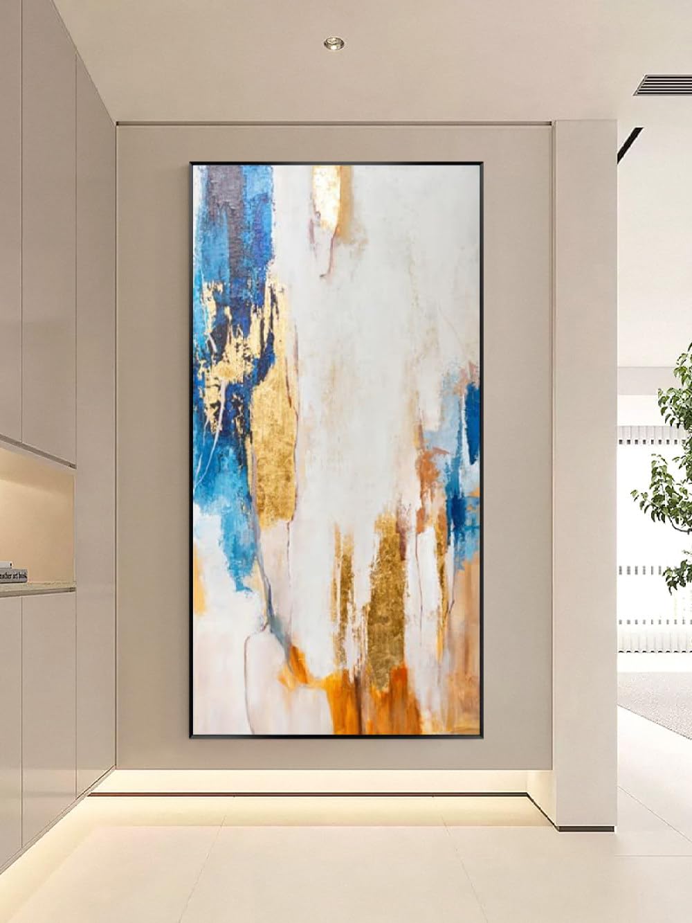 Œuvre d'art sur toile en relief pour éveiller vos sens au salon