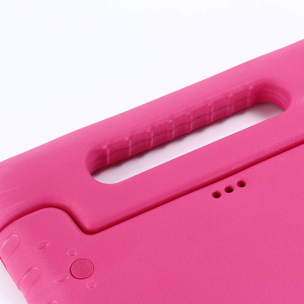 ZiHang Cover Huawei MediaPad T3 10, Custodia Protettiva Antiurto con Supporto Maniglia per Bambini per Huawei MediaPad T3 10 Tablet (Rosa Rossa