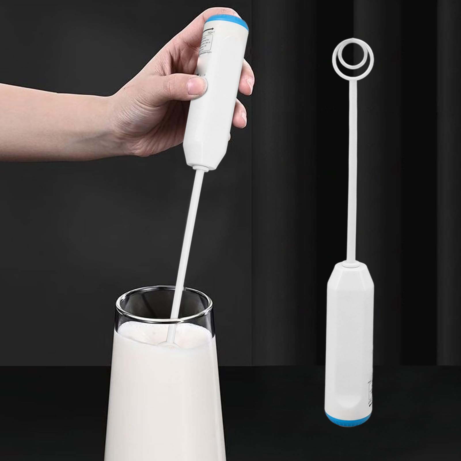Sbattitore Elettrico Manuale Sbattitore Per Uova - Frusta Elettrica - Miscelatore Elettrico Portatile Ricaricabile - Sbattitore Manuale Senza Fili - Per Condimento Per Insalata e