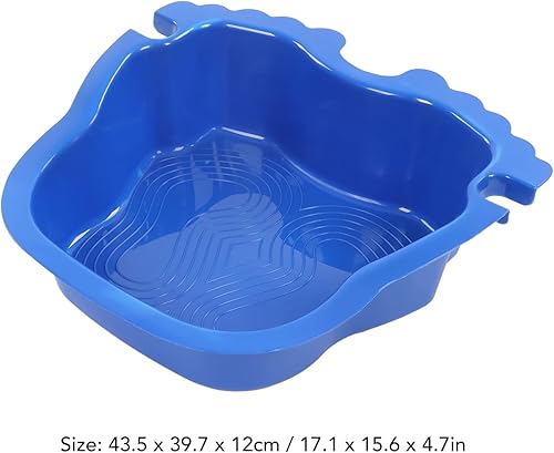 Miniatura 7 de Cuenca de baño para remojar pies, tamaño grande, resistente al desgaste, de plástico, ligera y portátil, para piscina, hogar