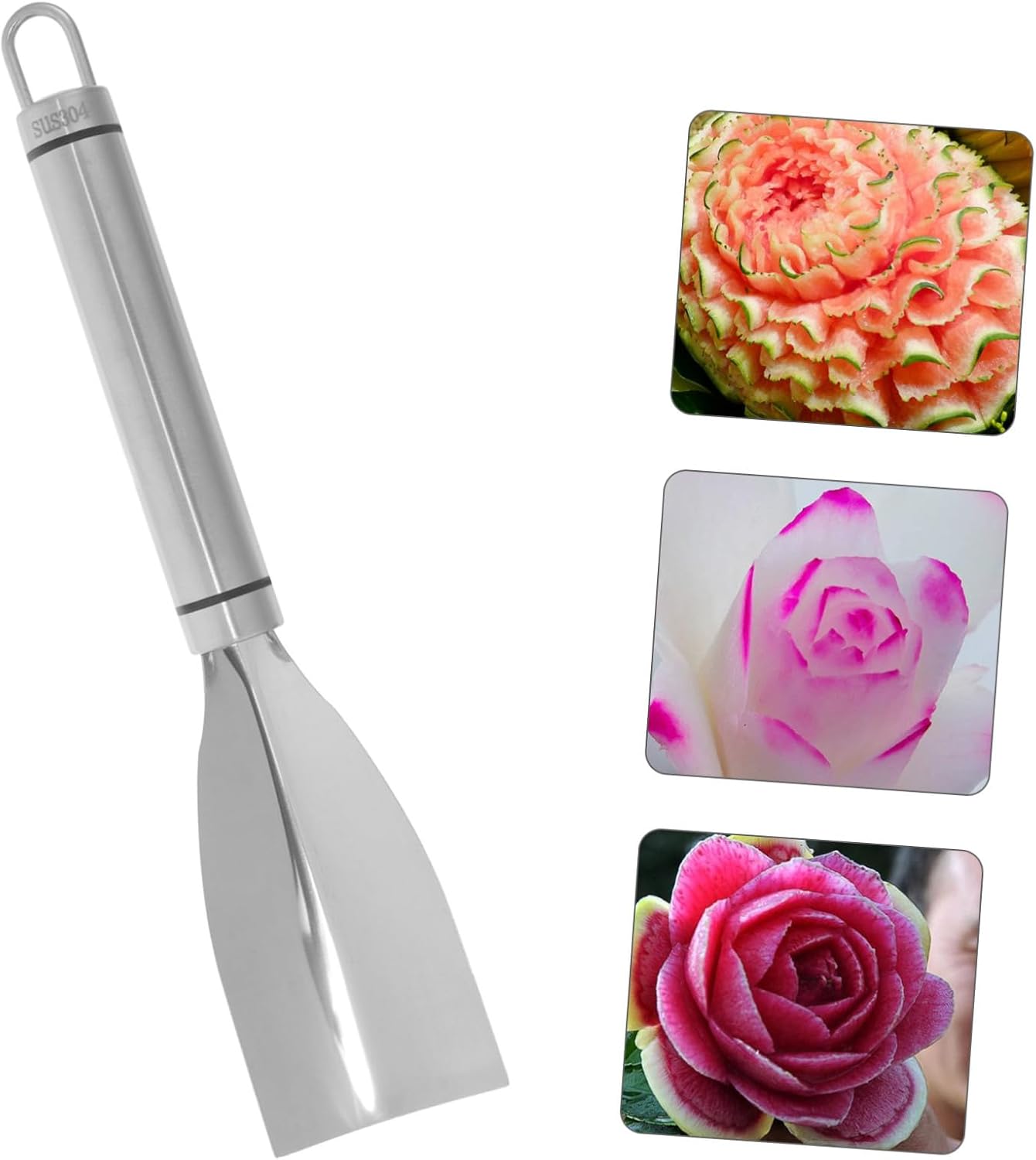 Xmas Stainless Steel Vegetable Carving Tool, Ergonomic Handle