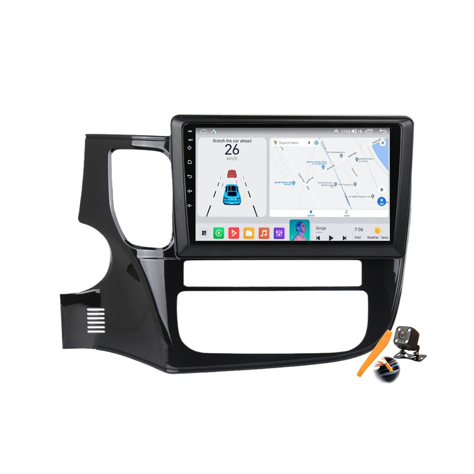 Radio GPS de 10'' para Outlander 2014-2018 con Android 15.0, Bluetooth y Android Auto 8