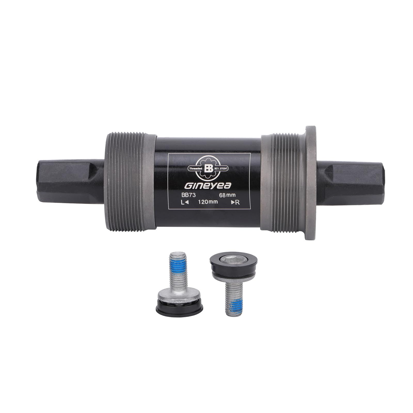 Bicycle Bottom Bracket Square Taper Bike Bottom Bracket for Mountain/MTB/Road/Fat Bike, Optional Square BSA 68mm x 110.5/113/118/120/122.5mm (68x120mm)