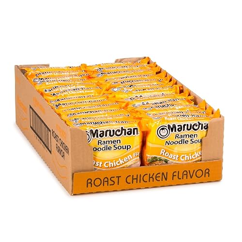 Maruchan Ramen Roast Chicken, Instant Ramen Noodles, Ready to Eat Meals, 3 Oz, 24 Count - Roast Chicken