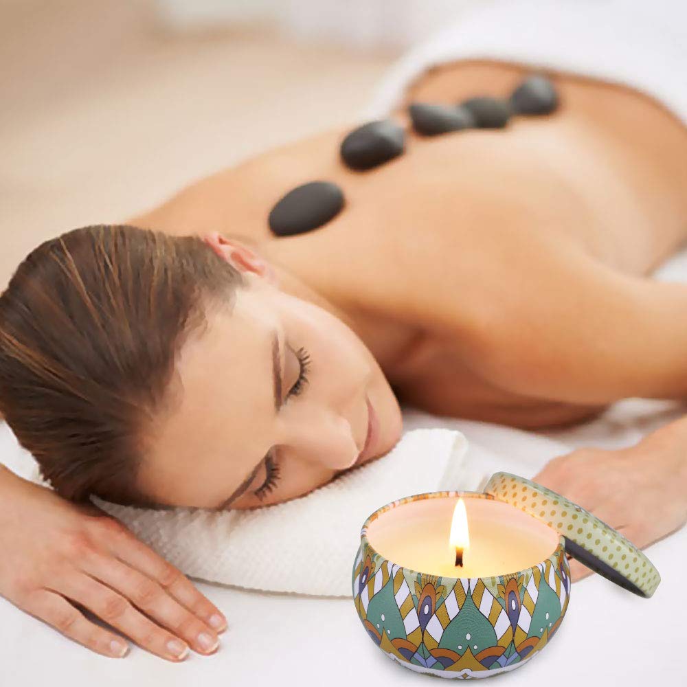 8 Bougies Parfumées En Cire De Soja - Coffret Cadeau Aromathérapie