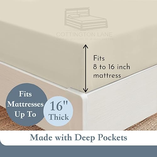 Miniatura 98 de Sábanas extra largas de tamaño individual XL para dormitorio, sábanas de microfibra súper suave, ropa de cama de lujo de hotel, sábanas de Azul