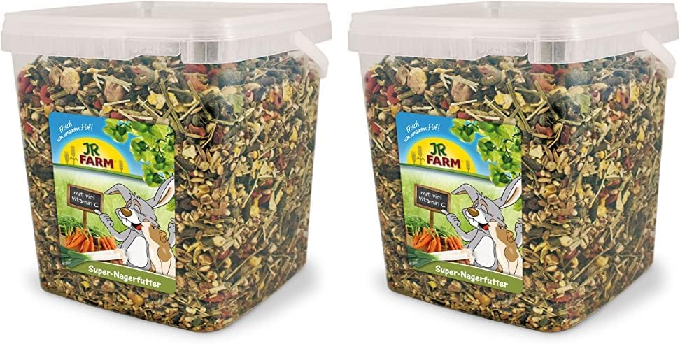JR FARM Super-Nagerfutter 5 l Eimer : 2,5 kg (Packung mit 2)