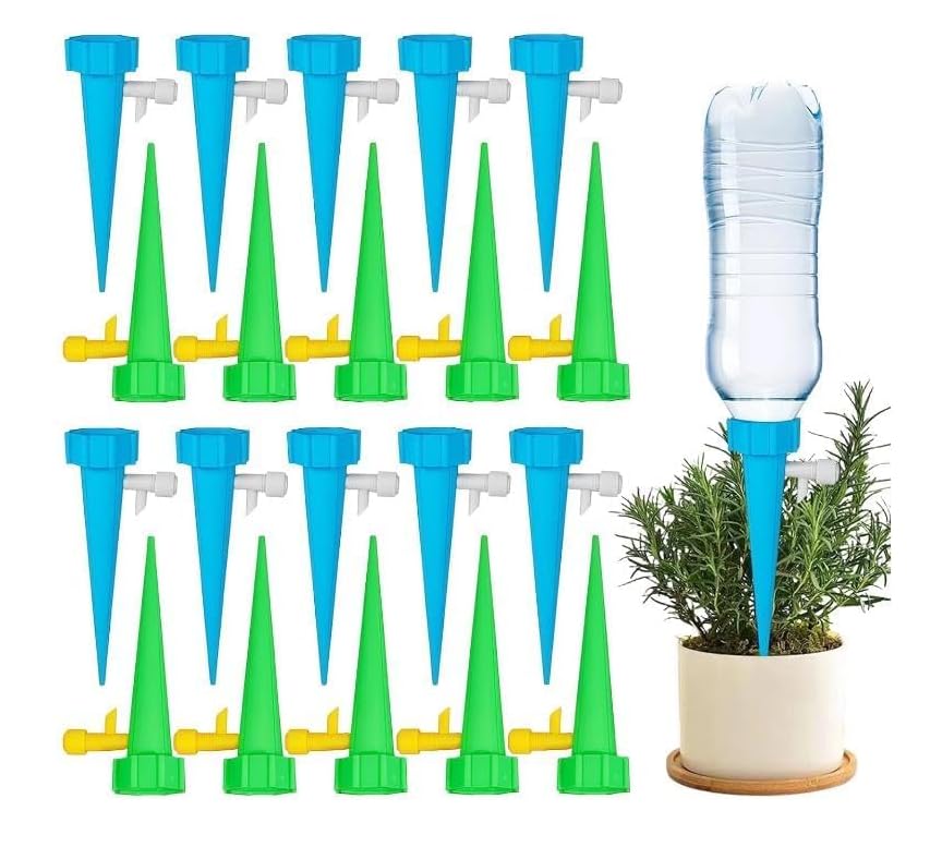 20Pcs Watering Spikes with Control Valve,Self Plant Watering Devices