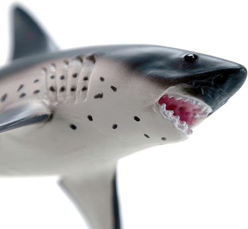 Miniatura 3 de Safari Ltd. Figura de tiburón salmón  Pintada a mano, realista modelo de 5.5 pulgadas  Divertido juguete educativo del océano para niños, niñas y