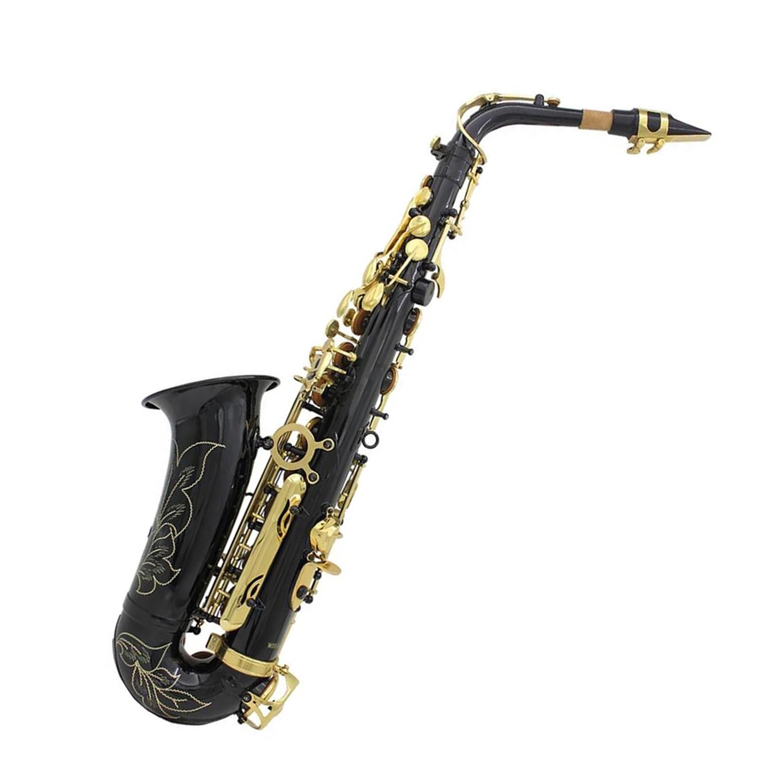 Saksofon Antyczne Wykończenie Bend Eb E-płaski Saksofon Altowy Sax Carve Pattern Saksofon Eb Saksofon Altowy
