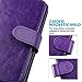 ULAK Galaxy S7 Case, Magnetic Premium PU Leather Flip Wallet Case Stand Folio Cover with Built-in 9 Slots and Wrist Strap for Samsung Galaxy S7 (5.1 inch) 2016 Release (Purple) Will not Fit S7 Edge
