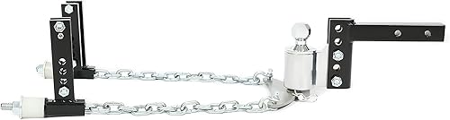 Miniatura 4 de HECASA Enganche de distribución de peso de 4 pulgadas caídaelevación de 2 pulgadas vástago receptor de 2-516 pulgadas bola de 3 a 6 pulgadas marco