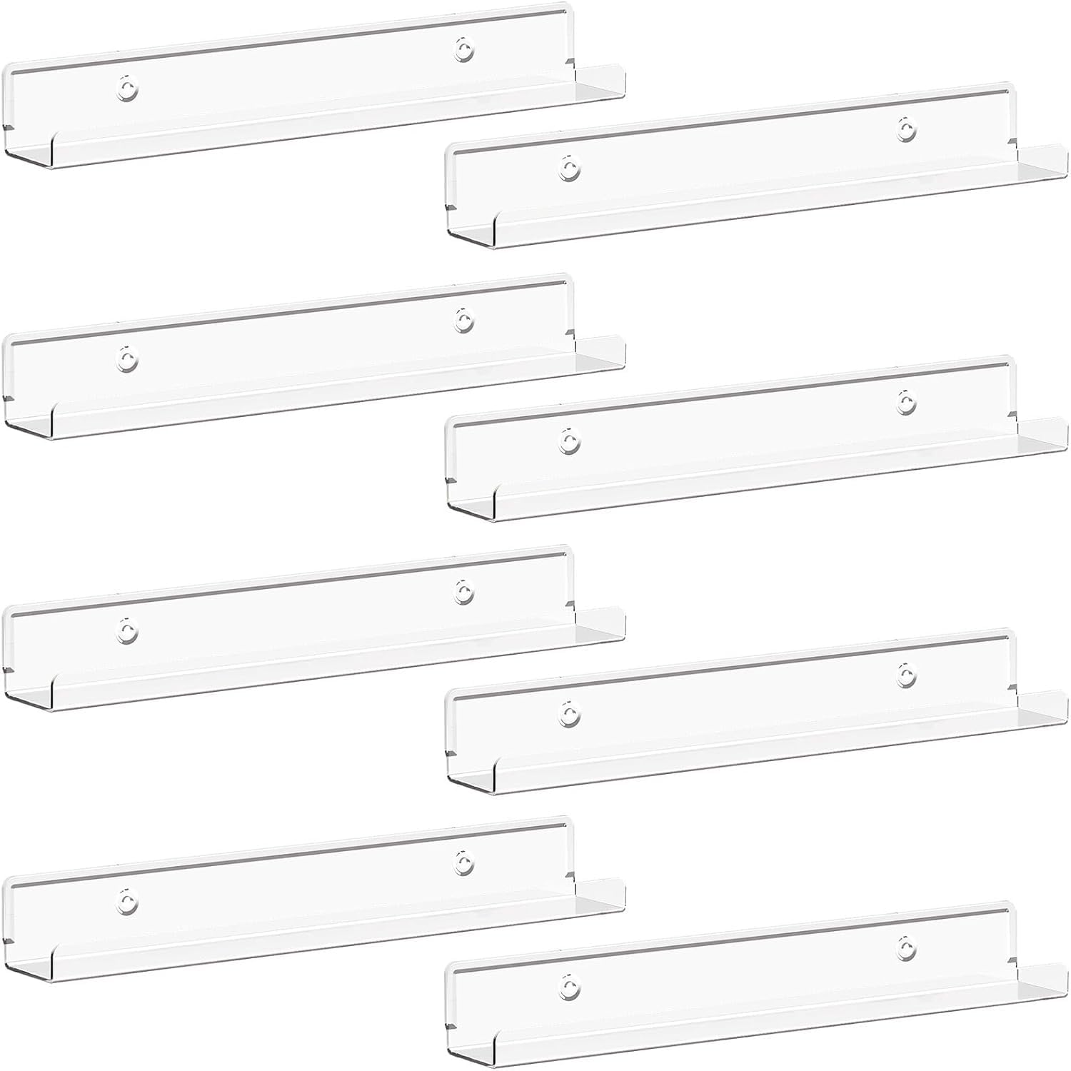 Vinyl Record Holder 12 Inch Clear Acrylic Storage Stand Transparent Display Organizer Modern Album Rack for LP Collection Desktop Shelf Music Room Home Decor (PACK OF 8)-picture-27