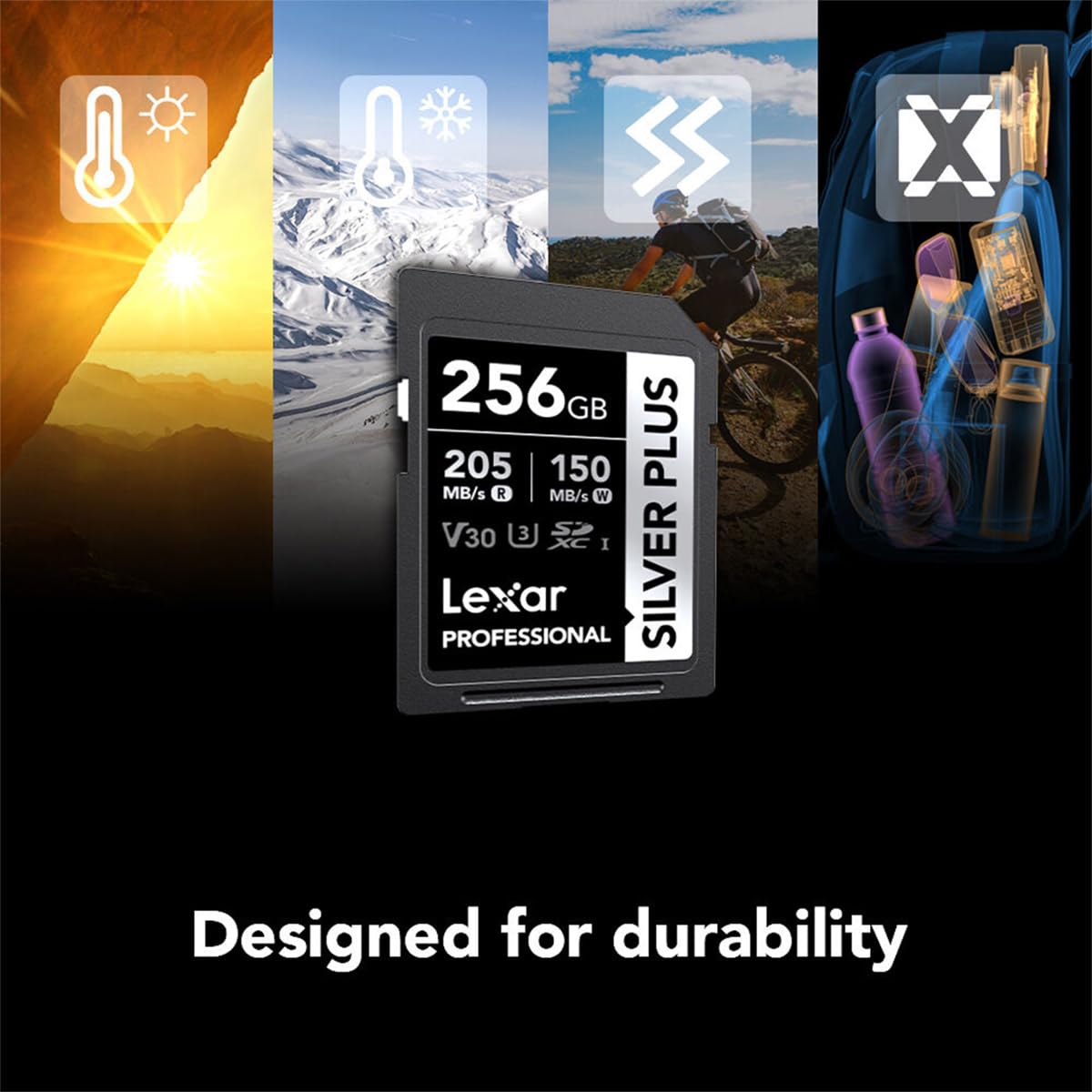 Amazon | Lexar Professional Silver Plus SDXC UHS-I カード 256GB 