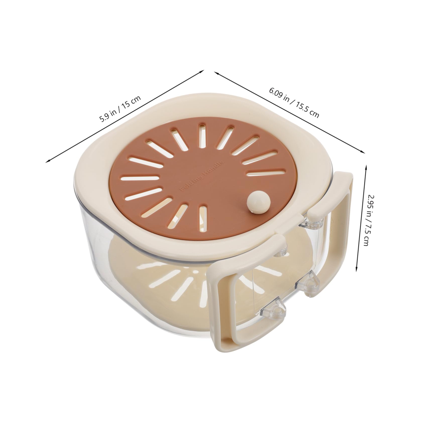 STOBAZA Multifunctional Fruit Washing Bowl With Strainer 2-in-1 Drain Basket With Lid Vegetable Washer And Fruit Cleaning Basin