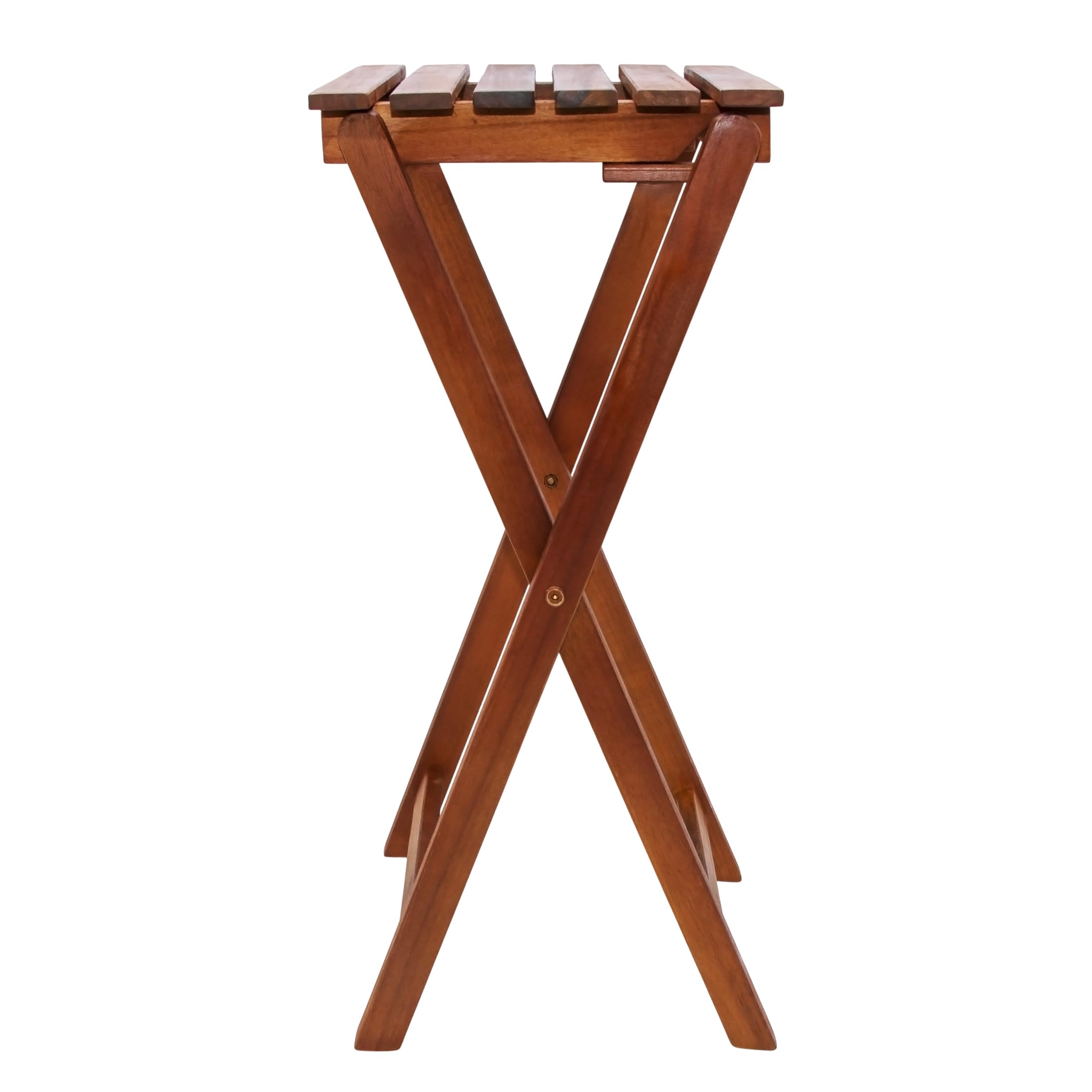 Teak hout krukje/bijzettafel - Helene Livingstyle