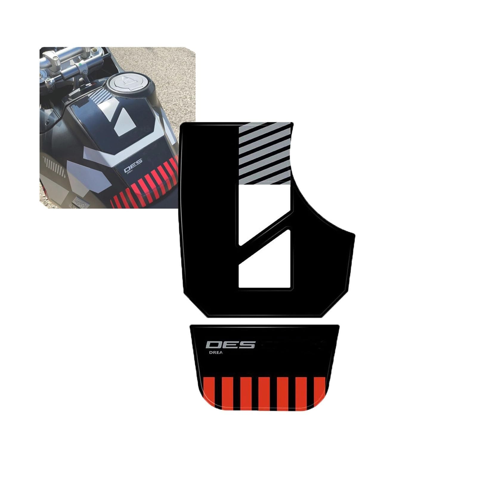 Decorative Sticker Motorcycle Stickers Fuel Tank Pad Pads for Ducati DesertX Desert X 2023 Protector Decal Tankpad