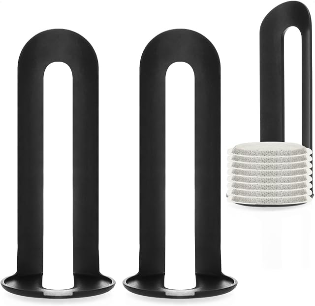 COM-FOUR® 3x podnosnik do saszetek z kawa, akcesoria do saszetek z kawa, praktyczny podnosnik do puszek z kawa, latwe wyjmowanie saszetek z kawa (Akcesoria - 3 gniazda - czarne)