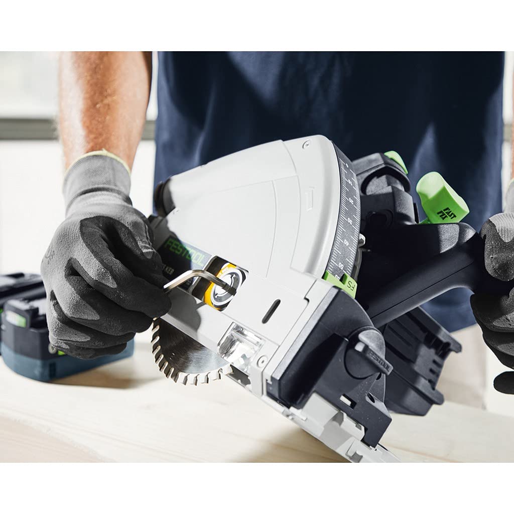 Festool Scie plongeante sans fil festool tsc 55 5,2 kebi-plus/xl-fs - 2 batteries 18v, chargeur + lame ø160mm + rail fs1400/2-577006