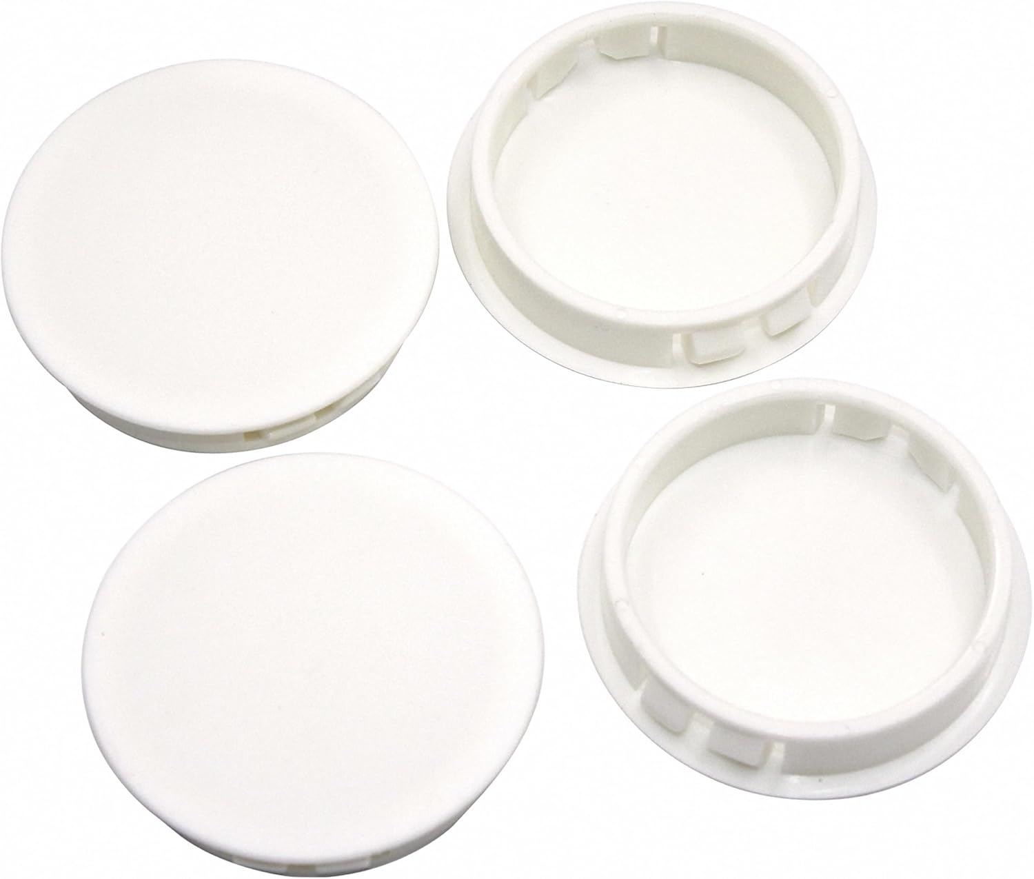 EASYEAH 2"(50mm) Plastic Plugs for Round Holes, Flush Type