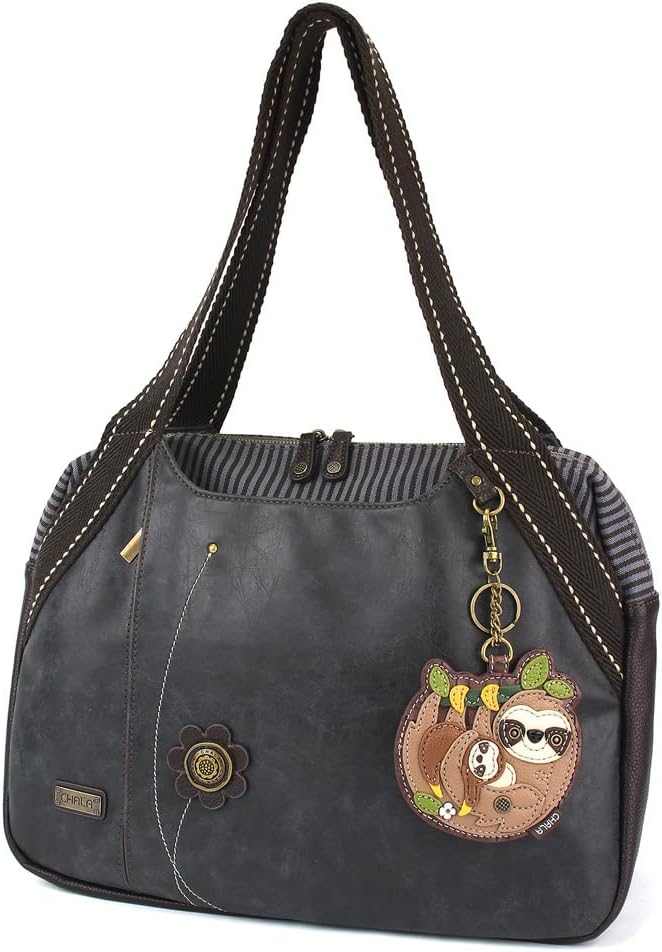 CHALA Bowling Bag - Sloth Family - Black