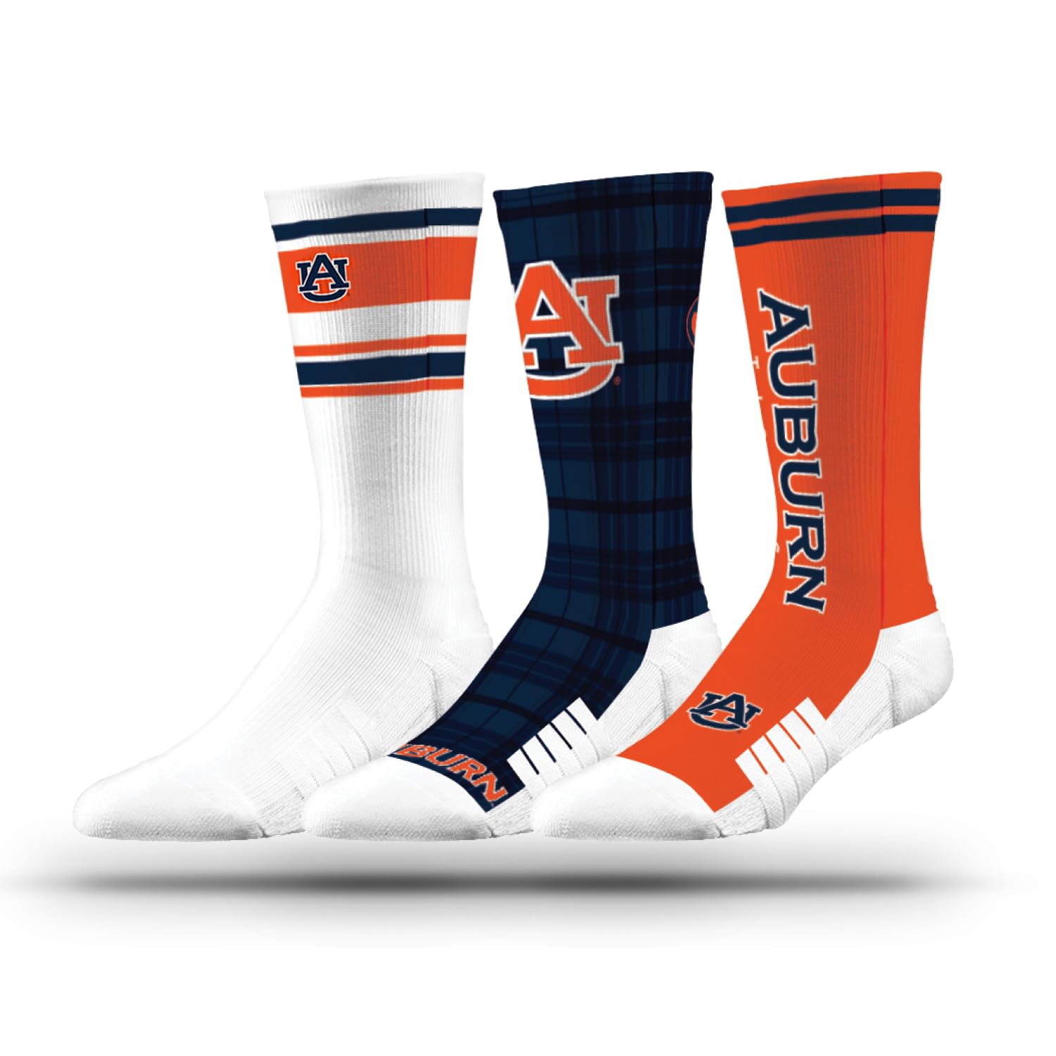 StridelineNCAA Mens Socks- Weekender 3 Pack-One Size Fits Most