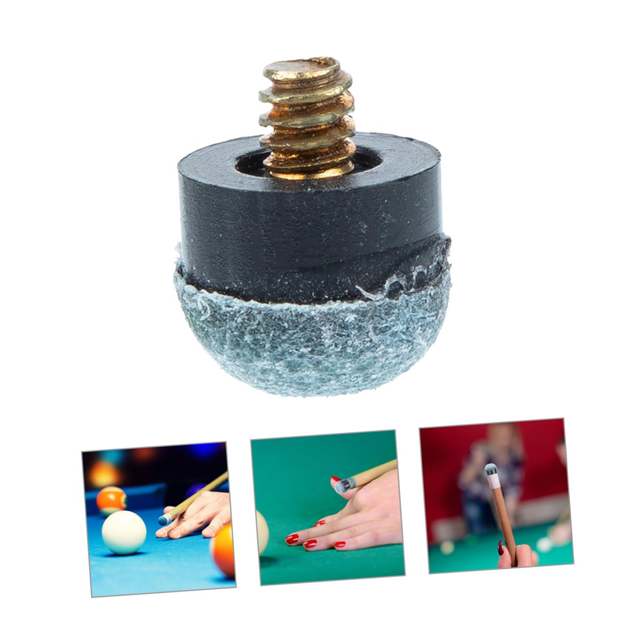 BCOATH 25Pcs Pool Stick Tips Replacement Kit Durable Screw Billiard Tips for Enhanced Performance Wear Materials Portable Lightweight for Billiard Enthusiasts