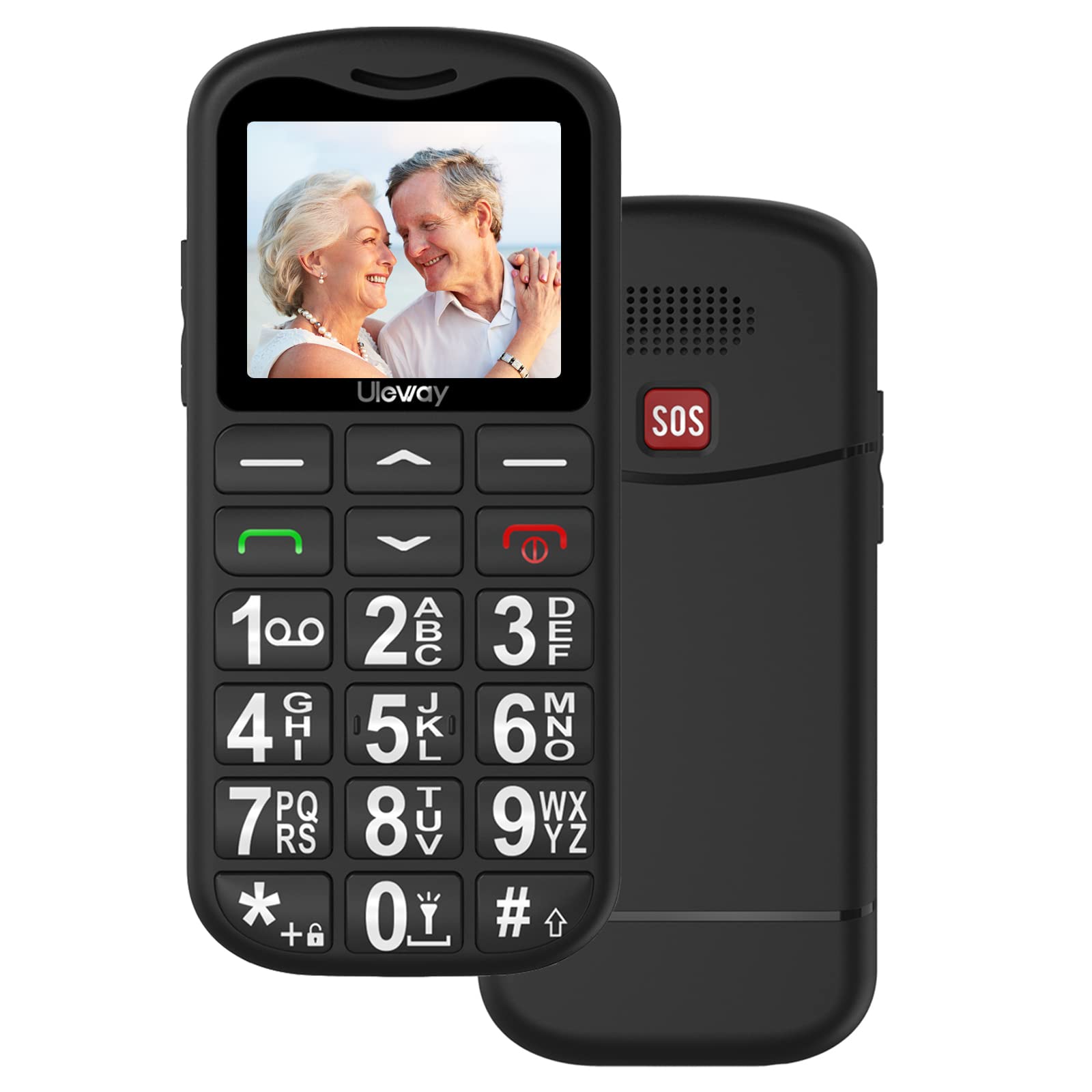 Buy Uleway Big Button Mobile Phone for Elderly, Dual SIM Unlocked Senior Mobile Phone With SOS