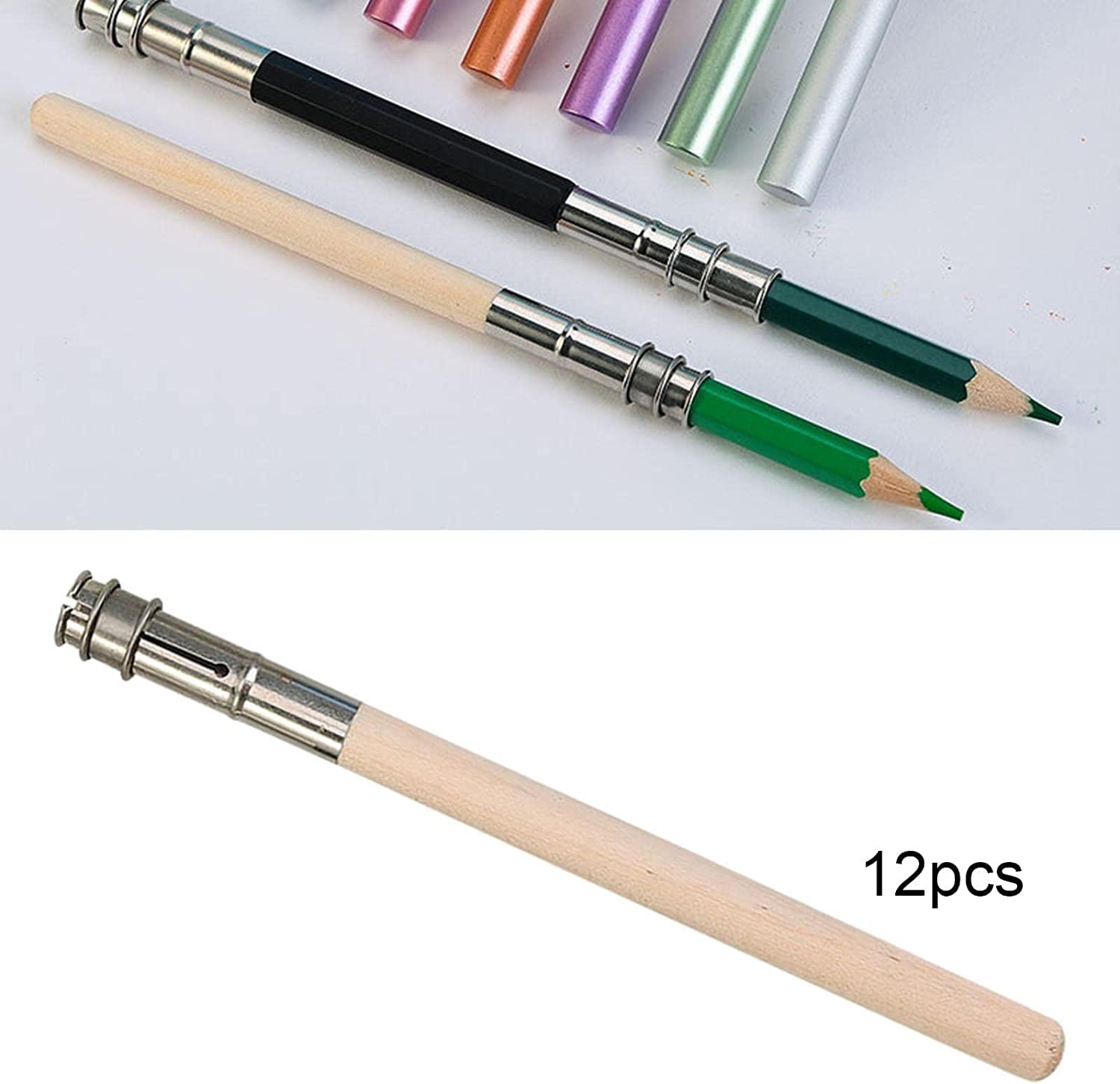 鉛筆ホルダー貴重な屋久杉の補助軸 , 鉛筆キャップ, E125 Amazon.co.jp: 12本 鉛筆補助軸ホルダー 補助軸 鉛筆キャップ