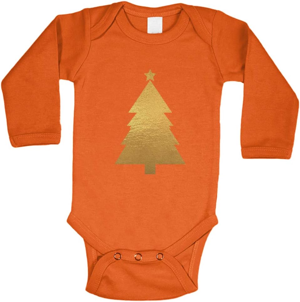 Tcombo Gold Foil Christmas Tree - Santa Claus Bodysuit