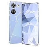 C20 Pro Unlocked Phone 8GB+256GB Android Phone 50MP+13MP Camera 6000mAh Large Battery Unique Appearance Design Fingerprint Face Unlock 4G Dual SIM (White)