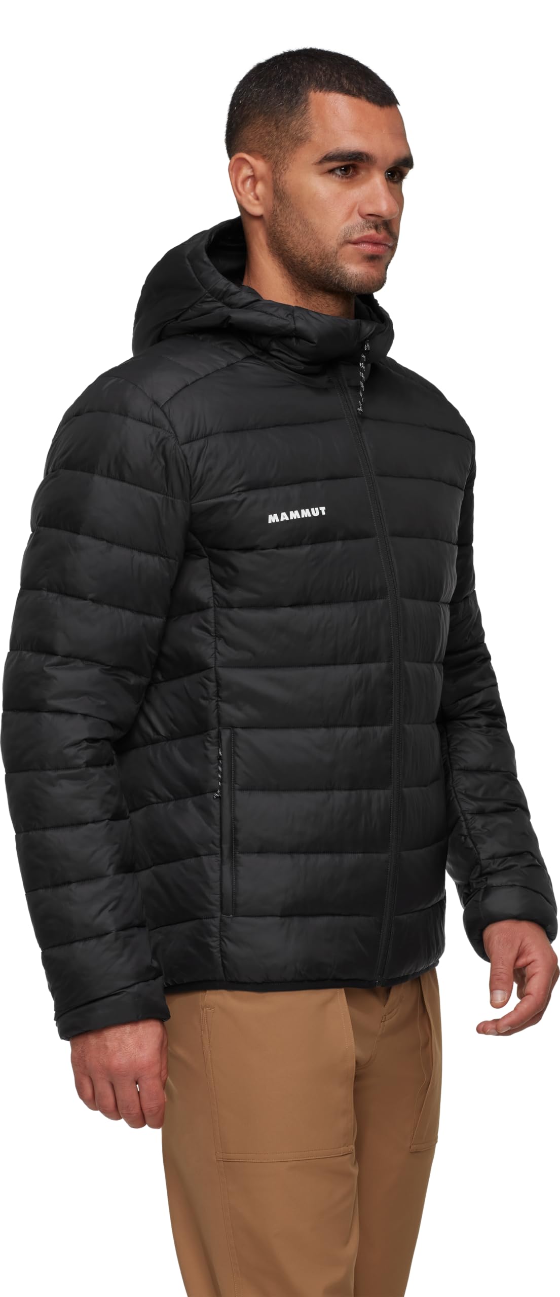 Mammut Crag IN Hooded Jacket Men – Kurtka Ocieplana Męska z Kapturem | Lekka, Zimowa i Pikowana | Rozmiar M, Czarny