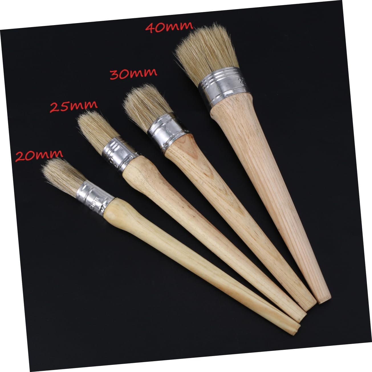 Stenciling Paint Brush Wax Brush Natural Bristles for Restoration Wax Large Head