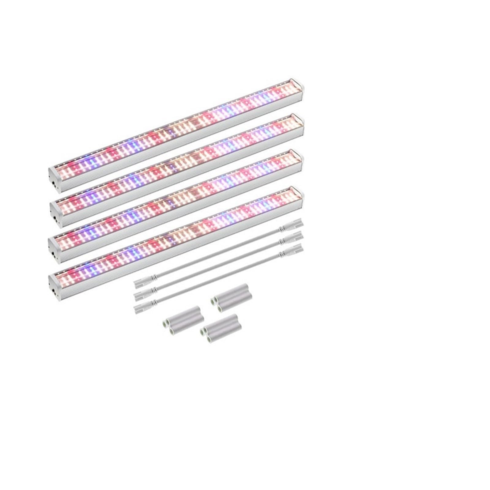 światło roślinne, Pełne spektrum światła do uprawy lampy LED roślin światło o wysokiej wydajności świetlnej Phytolamp sadzonek kwiatów(4Pcs Sunlight,PLUG_WITHOUT TIMER)