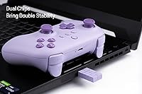 Vista 7 de 8Bitdo Ultimate C 2.4g Wireless Controller with Turbo Function and Rumble Vibration for PC Windows, Android, Steam Deck, Raspberry Pi (Lilac Purple)