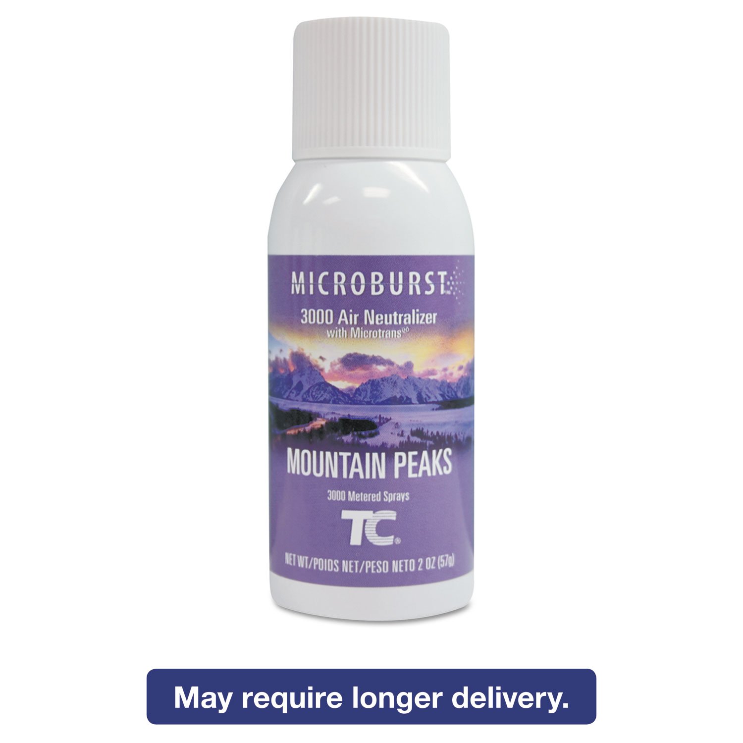 Rubbermaid Microburst 3000 Refill - Mountain Peaks Aerosol Area Deodorizer